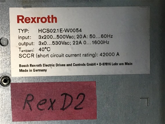 Rextroth HCS02.1E-W0054 (4)-