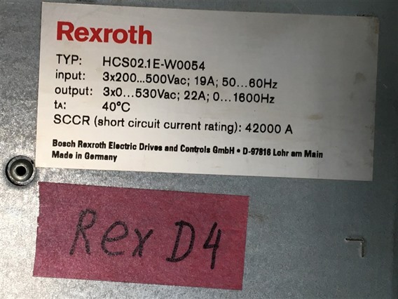 Rextroth HCS02.1E-W0054 (4)-