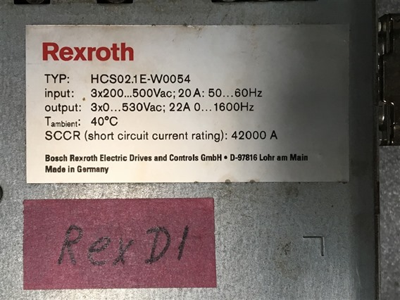 Rextroth HCS02.1E-W0054 (4)-