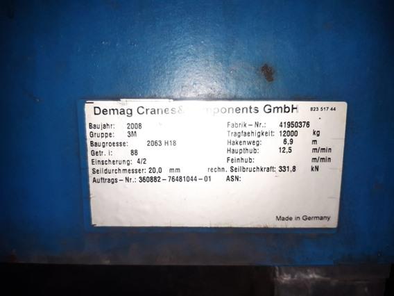 Demag hoist DH 12 ton