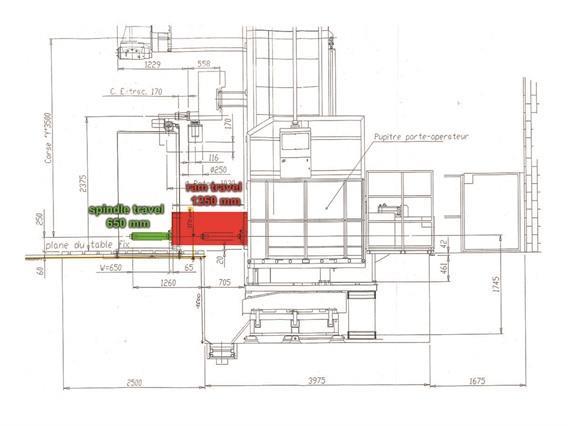 Parpas ML120-1 -8 axes X: 12 000- Y: 3500- Z: 1250 mm CNC