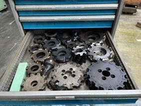 Milling Material/ Freesmateriaal / Mahlgeräte apart or whole cabinet/ NEW NEW NEW, Pieces detachees pour fraiseuses