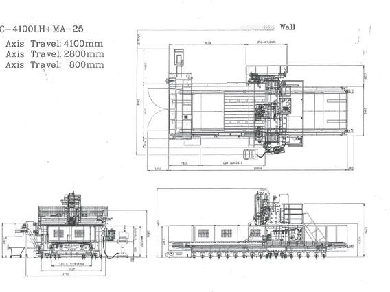 Johnford X: 4100 - Y: 2300 - Z: 800 mm CNC