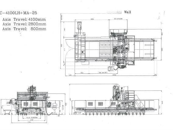 Johnford X: 4100 - Y: 2800 - Z: 800 mm CNC 5 axes