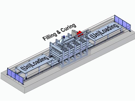 Manni / Cannon polyurethane press for sandwich panels