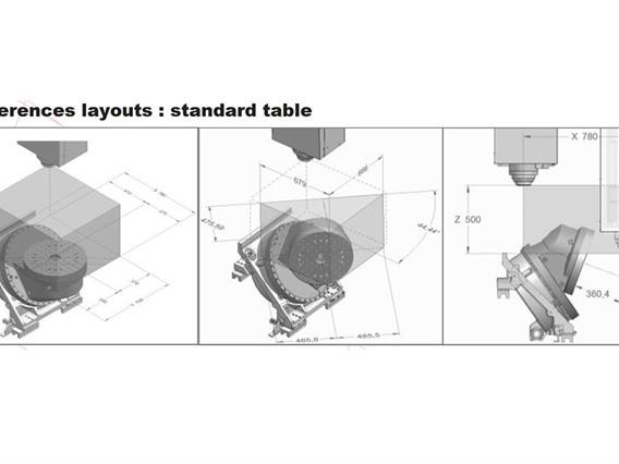 Huron K3X8F X: 780 - Y: 700 - Z: 500 mm CNC