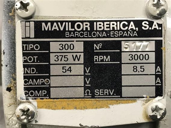 Mavilor Iberica DC motor tipo 300 375w 54v