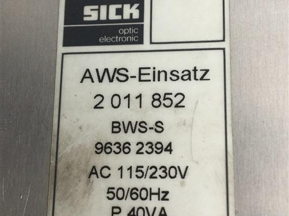 Sick Optic Electronic AWS1-133 Power Supply 115/230VAC 