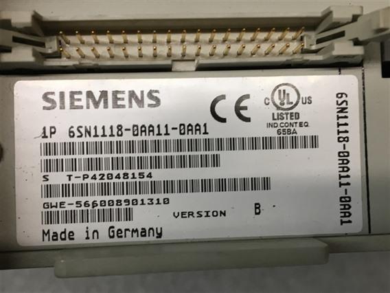 Siemens  6SN1118-0AA11-0AA1 6SN1123-1AA00-OCA1