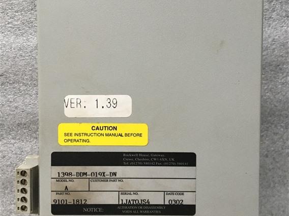 Allen Bradley 1398-DDM-019X-DN