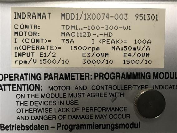 Indramat  TDM1.. - 100 - 300 - w1