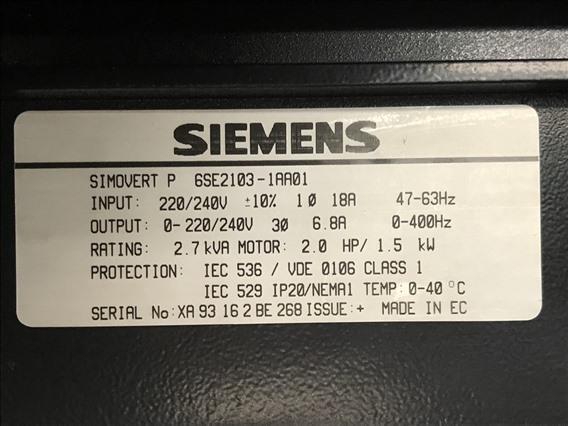 Siemens Simovert P 6SE2103-1AA01