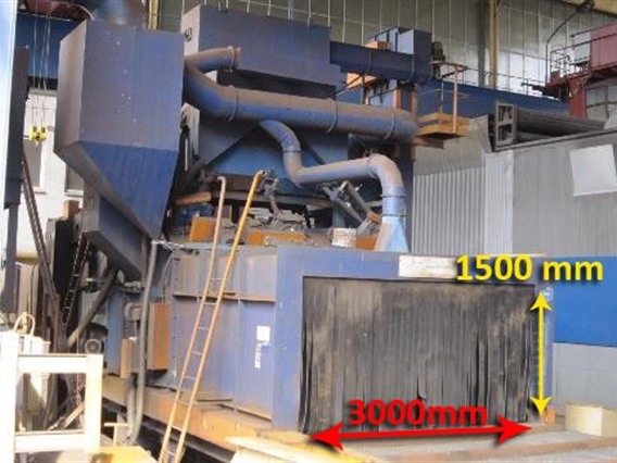 Large Sandblasting plant 3000 x 1500 mm