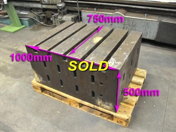 Clamping table 1000 x 750 x 500 mm