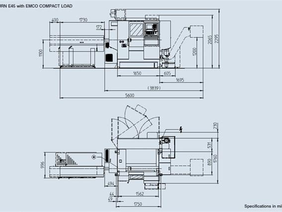 Emco Turn E45 Ø430 x 670 mm