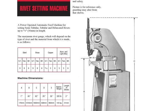 rivet setting machines