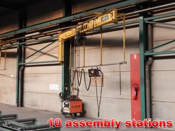 Jib crane 1 ton + welding unit